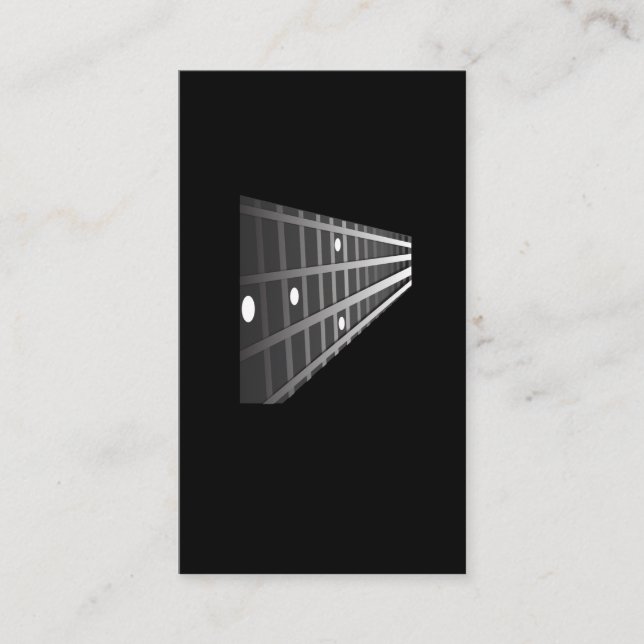 Cartão De Visita Música rock do metal do jogador do músico da (Frente)