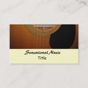 Cartão De Visita Música Sensacional de Guitarras