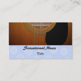 Cartão De Visita Música Sensacional de Guitarras