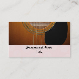 Cartão De Visita Música Sensacional de Guitarras