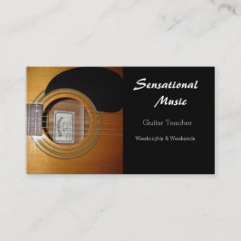 Cartão De Visita Música Sensacional de Guitarras