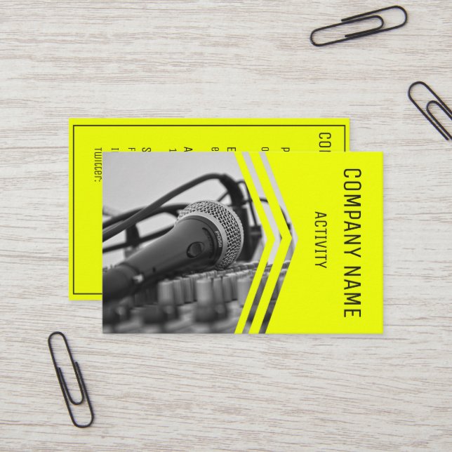 Cartão De Visita Músico/engenheiro sadio/cantor (Frente/Verso In Situ)