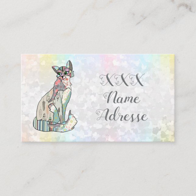 Cartão De Visita Musterkatze (Frente)