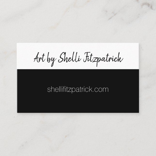 Cartão De Visita MV de código QR personalizado mínimo preto e branc (Frente)