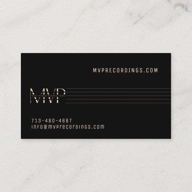 Cartão De Visita MVP Business Card (Verso)