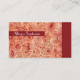 Cartão De Visita Mysterious Paisley
