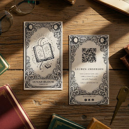 Cartão De Visita Mystical Bookstore | Vintage Mystical Bookstore 
