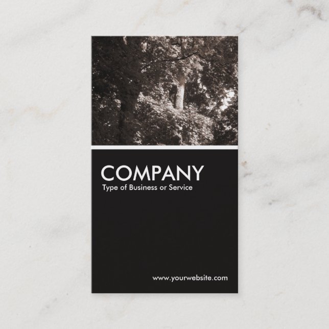 Cartão De Visita Na Floresta (Frente)