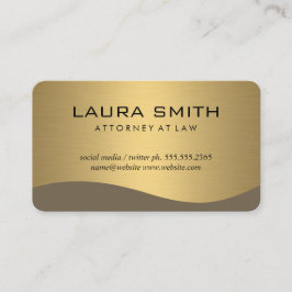 Cartão De Visita Na moda corporativo/Dourado metálico