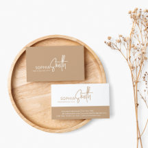 Na moda de Script Beige de Creme Mineral Moderno
