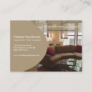 Cartão de visita na moda do perfil de Ovale