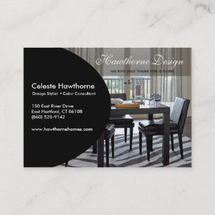 Cartão de visita na moda do perfil de Ovale