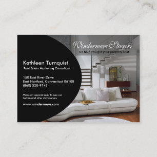 Cartão de visita na moda do perfil de Ovale