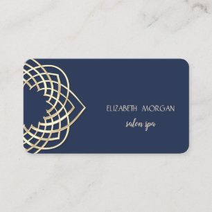Cartão De Visita Na moda elegante moderno, ouro, branco