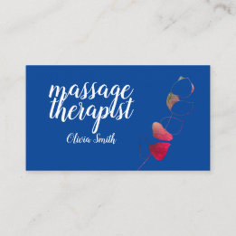 Cartão De Visita Na moda feminina verde-elegante azul-vermelha