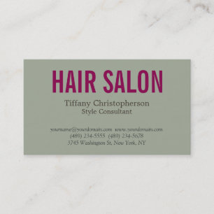 Cartão De Visita Na moda Hair Salon Style Attrative consultor