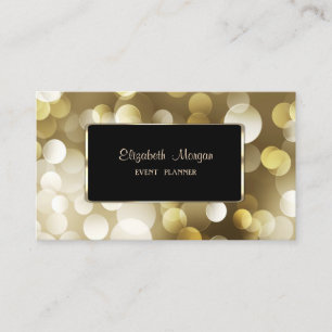 Cartão De Visita Na moda luxuoso elegante, Bokeh