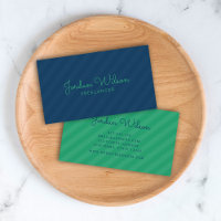 Na moda Modern Blue and Green Stripes