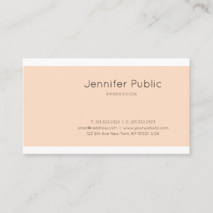 Cartão De Visita Na moda Moderna e Minimalista Trendência do Design