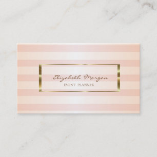 Cartão De Visita Na moda Moderno com distribuição, quadro Dourado