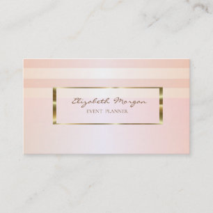 Cartão De Visita Na moda Moderno com distribuição, quadro Dourado