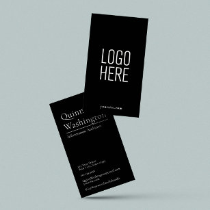 Cartão De Visita Na moda para profissional de logotipo simples e mo