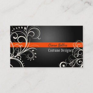 Cartão De Visita Na moda Pearl Swirls PixDezines