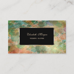 Cartão De Visita Na moda Professional Watercolor Splasts, Quadro