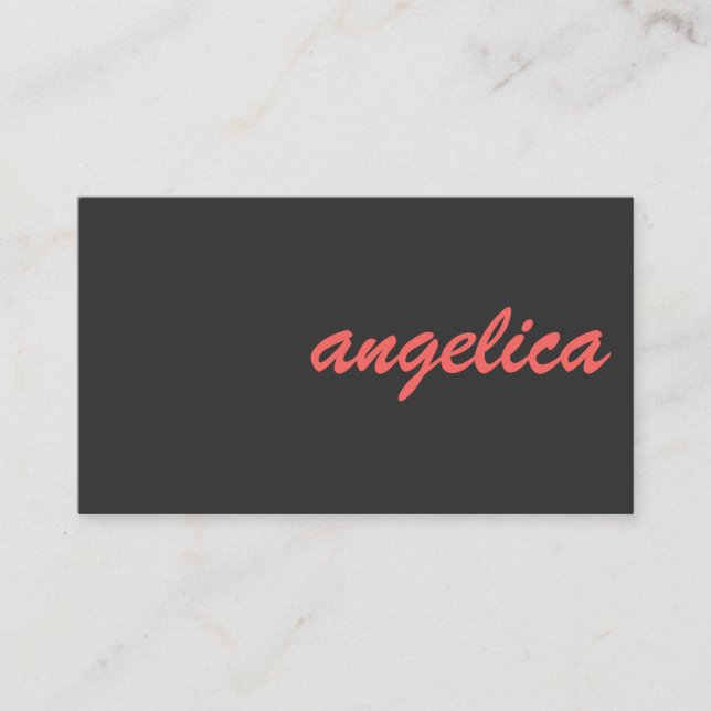 Cartão De Visita Na moda profissional (Frente)