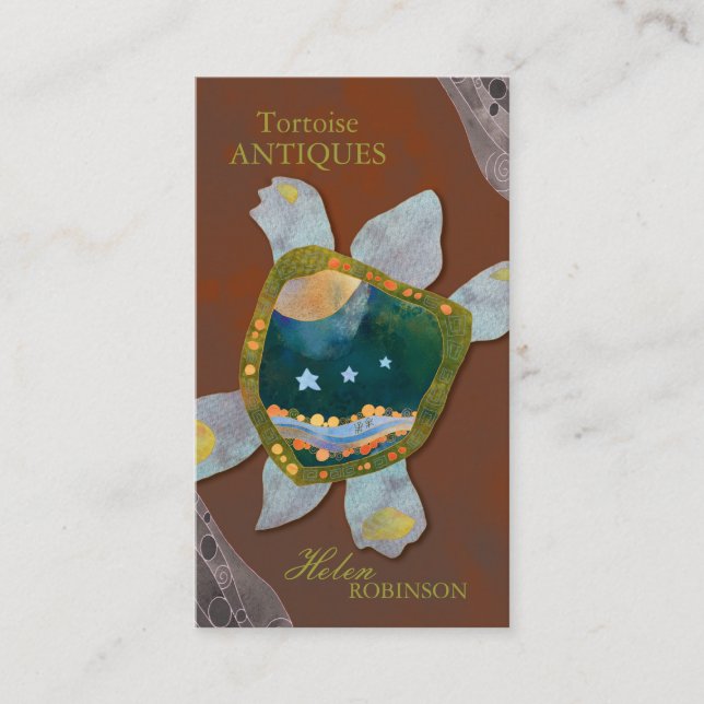 Cartão De Visita Na moda Sedona Turtle Professional (Frente)