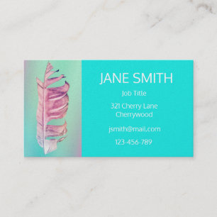 Cartão De Visita Na moda simples arte moderna de pena personalizáve