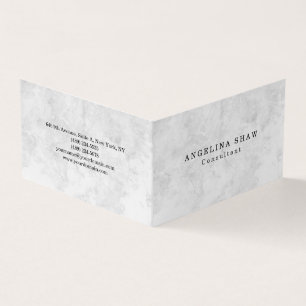 Cartão De Visita Na moda Simples Cinza Professional