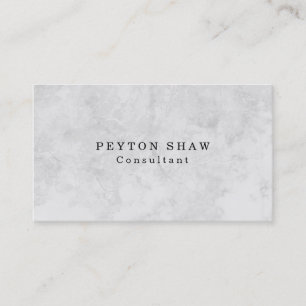 Cartão De Visita Na moda simples Cinza profissional clássico simple