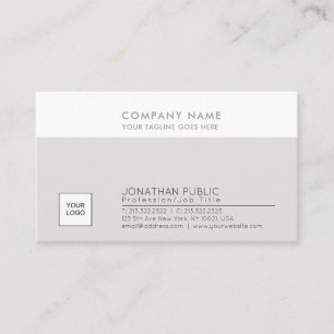 Cartão De Visita Na moda simples Empresa moderna simples