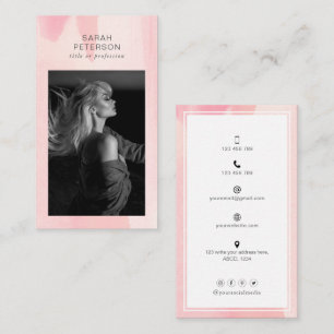 Cartão De Visita Na moda trendy abstrato de foto pessoal