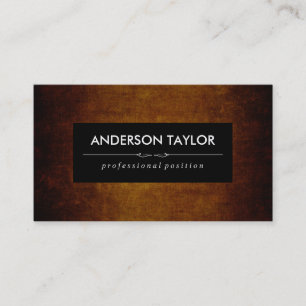 Cartão De Visita Na moda Vintage Brown