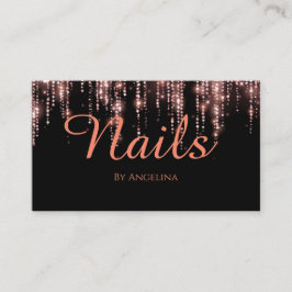 Cartão De Visita Nagel eleganten Typographie Visitenkarte