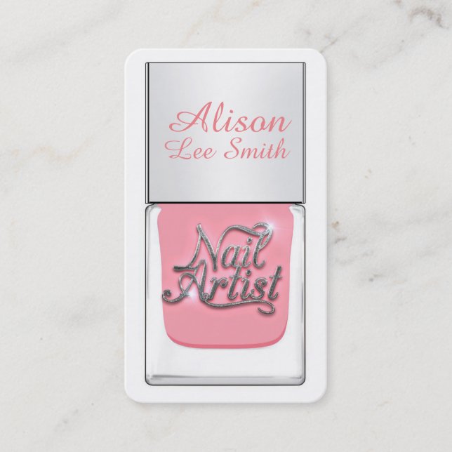 Cartão De Visita ﻿Nail Artist / Nail Polish (Frente)
