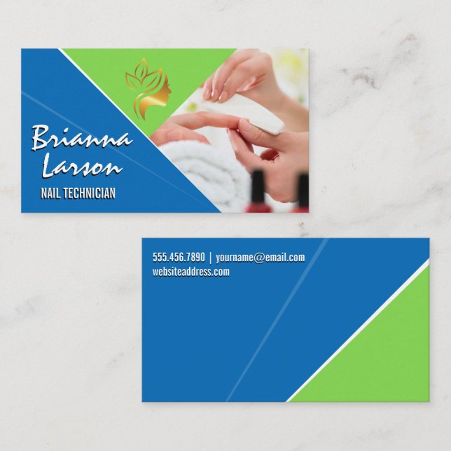 Cartão De Visita Nail Poli | Salão (Frente/Verso)