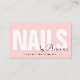 Cartão De Visita Nail Salon Tecnologia Nail Estilista de unhas