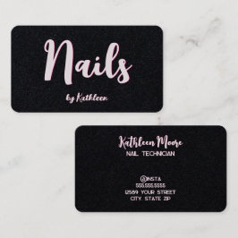Cartão De Visita Nail Technician Premium