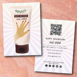 Cartão De Visita Nails Manicure Pedicure Beauty Nail Artist Unique