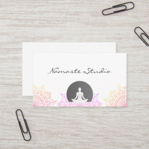 Cartão De Visita Namaste Yoga Semente