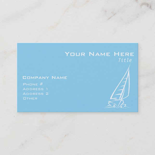 Cartão De Visita Namorado Azul (Frente)