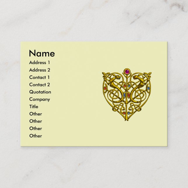 Cartão De Visita NAMORADOS HYPER, DOURADO Negra-Negra-Nata-CÉREA (Frente)