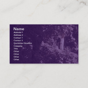 Cartão De Visita Nas Árvores - Violeta Escura