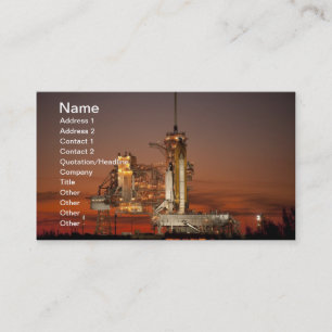 Cartão De Visita NASA do lançamento do vaivém espacial de Atlanti