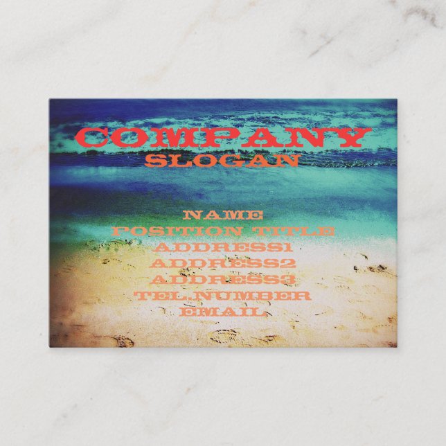 Cartão De Visita Nascer do sol de Taquila (Frente)