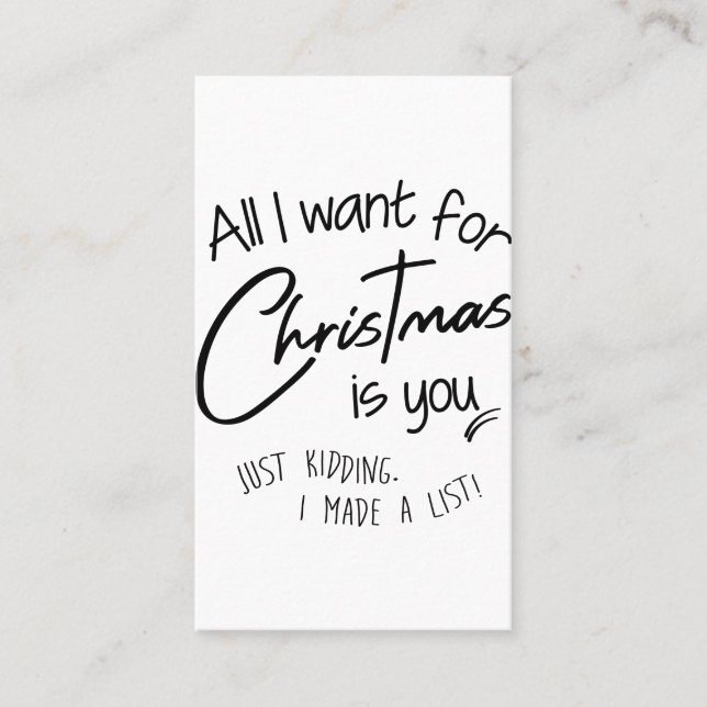 Cartão De Visita Natal (Frente)