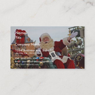 Cartão De Visita Natal de Papai Noel